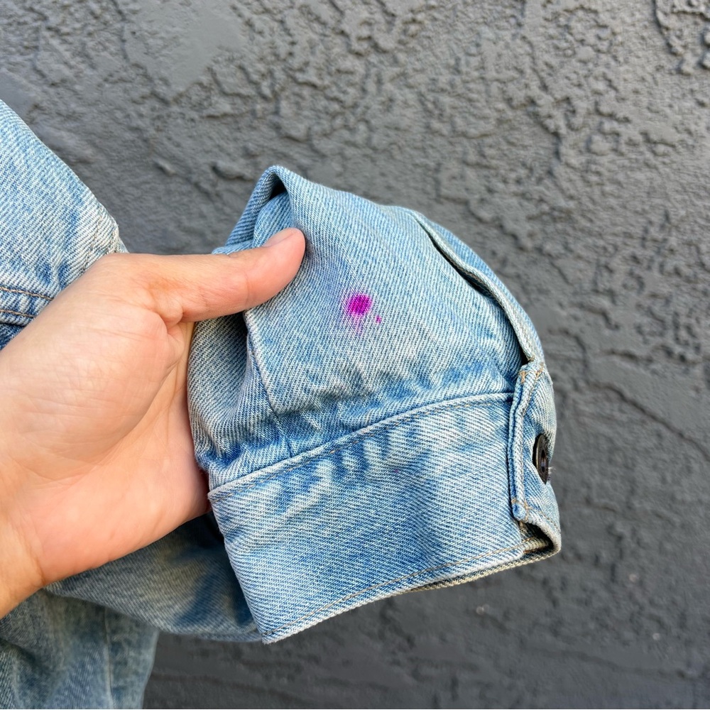 Levi's Made & Crafted Embroidered Trucker Jacket Size L - Picture 4 of 11